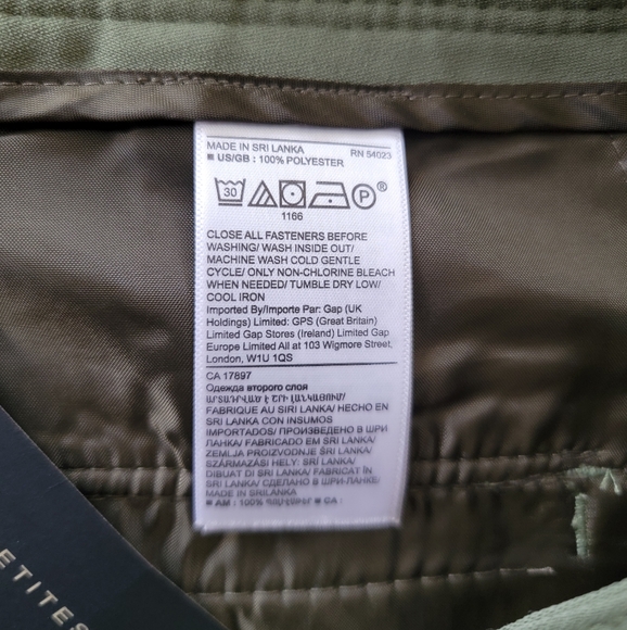 Banana Republic Washable Stretch High Rise Wide Leg Performance Utility Pants 4R - Picture 6 of 8